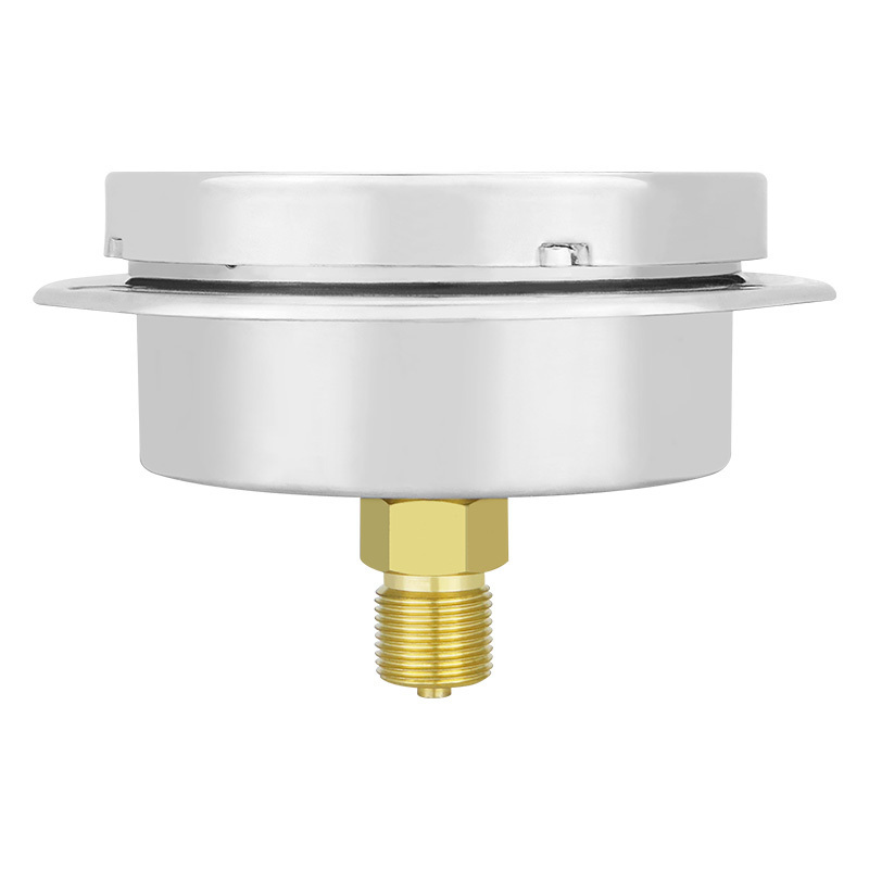 Back Connected M20*1.5 Ammonia Manometer Diaphragm Capsule 2.5% Pressure Gauge With Flange Edge