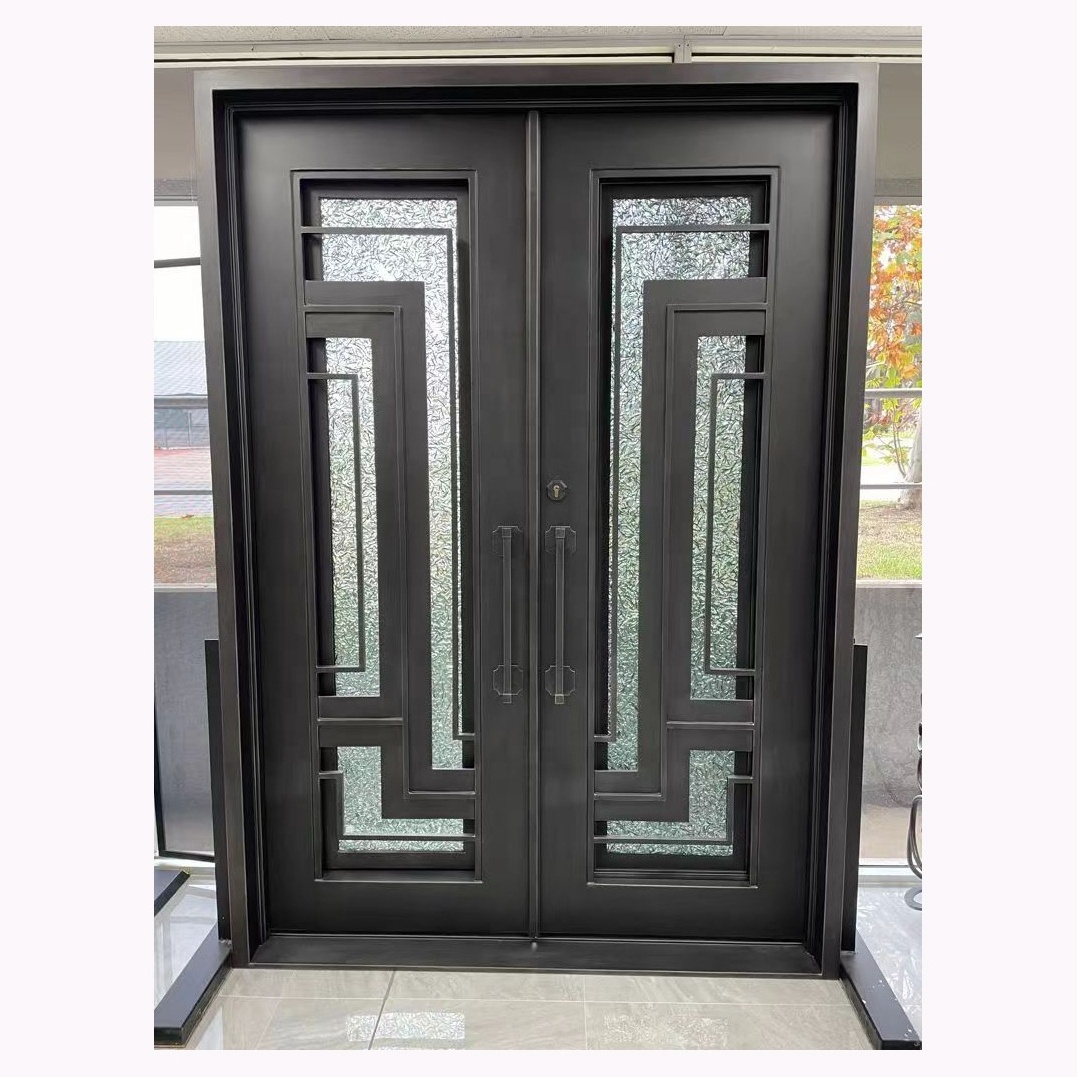 SEYK-111 Quality Managed Every Step  Customized Wrought Pivot Iron Doors