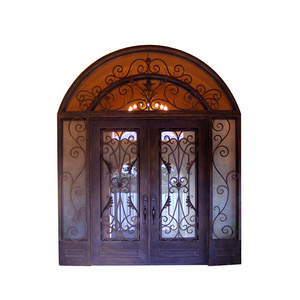 Arch Top Iron Door with Custom size and design