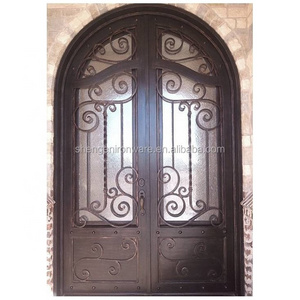 SEYK-067 Cast Iron Door High Security Fancy Design Sound Proof  Wrought Iron Door