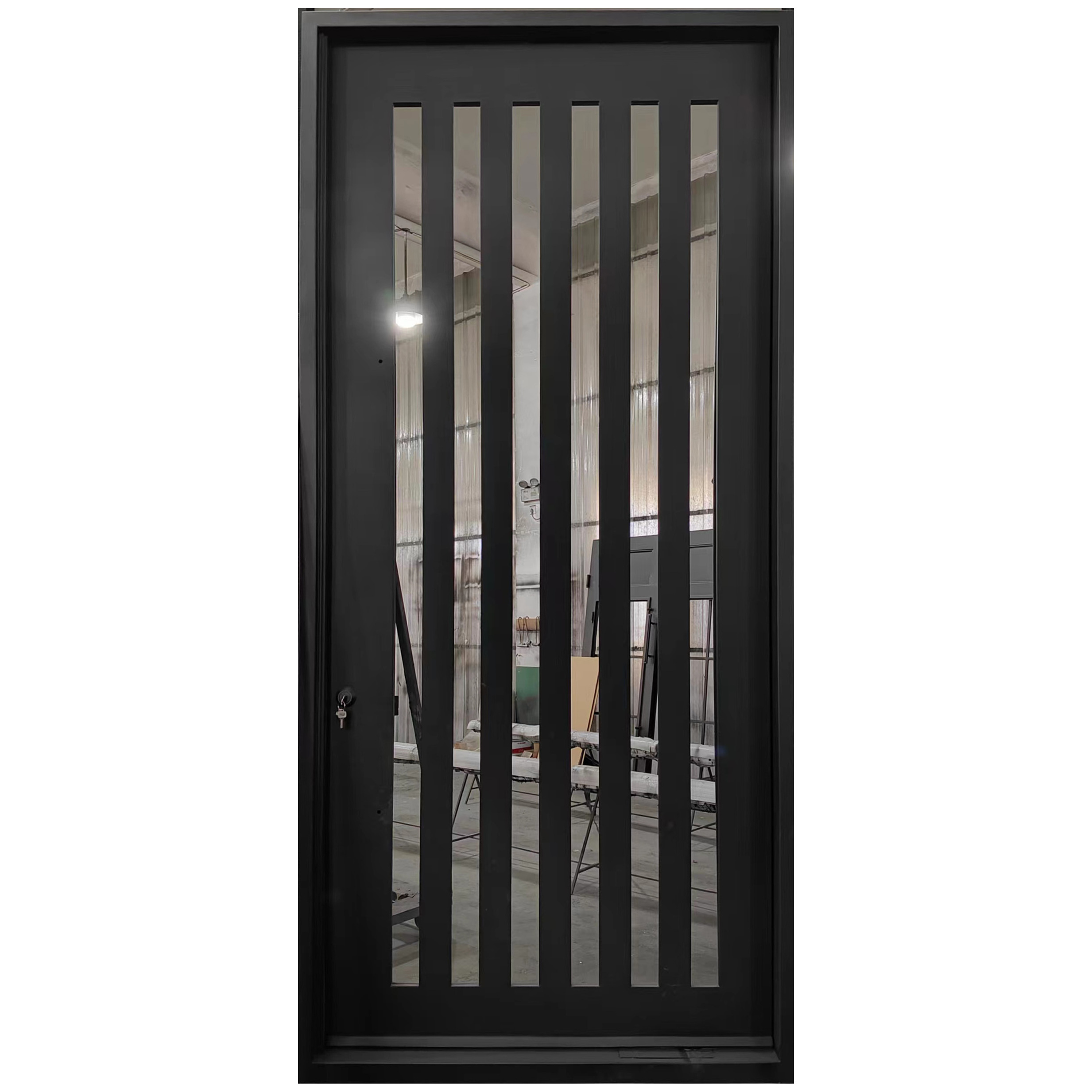 SEYK-111 Quality Managed Every Step  Customized Wrought Pivot Iron Doors