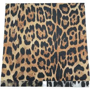 Factory Outlet Synthetic Leather High Quality Animal Leopard Print Bag Shoes Clothing  Rexine Faux Leather