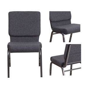 Factory Wholesales Bookrack Upholstered Auditorium Seats Stack Clearance Church Chairs With Armrest