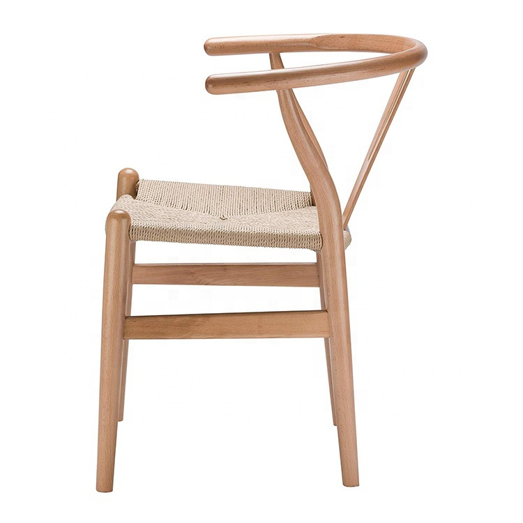 Manufacturer Factory Wooden Dining Chair Furniture Outdoor Indoor Wood Chairs Ash Oak Beech Wood Wishbone Dining Chair