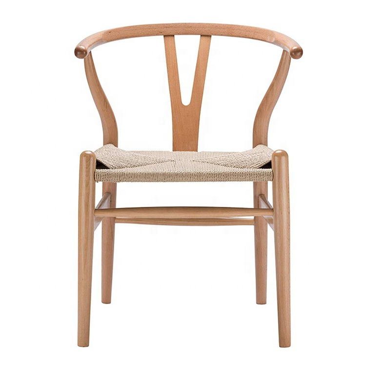 Manufacturer Factory Wooden Dining Chair Furniture Outdoor Indoor Wood Chairs Ash Oak Beech Wood Wishbone Dining Chair