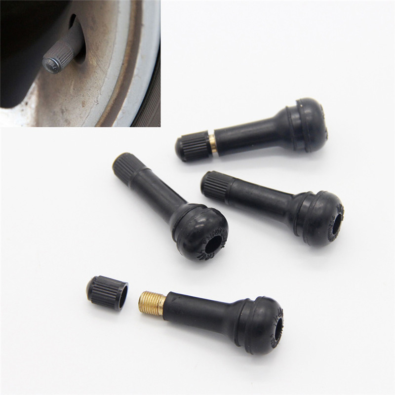 TR413 Tubeless Car Wheel Tire Valve Stems with Tyre Rubber Valves With Dust