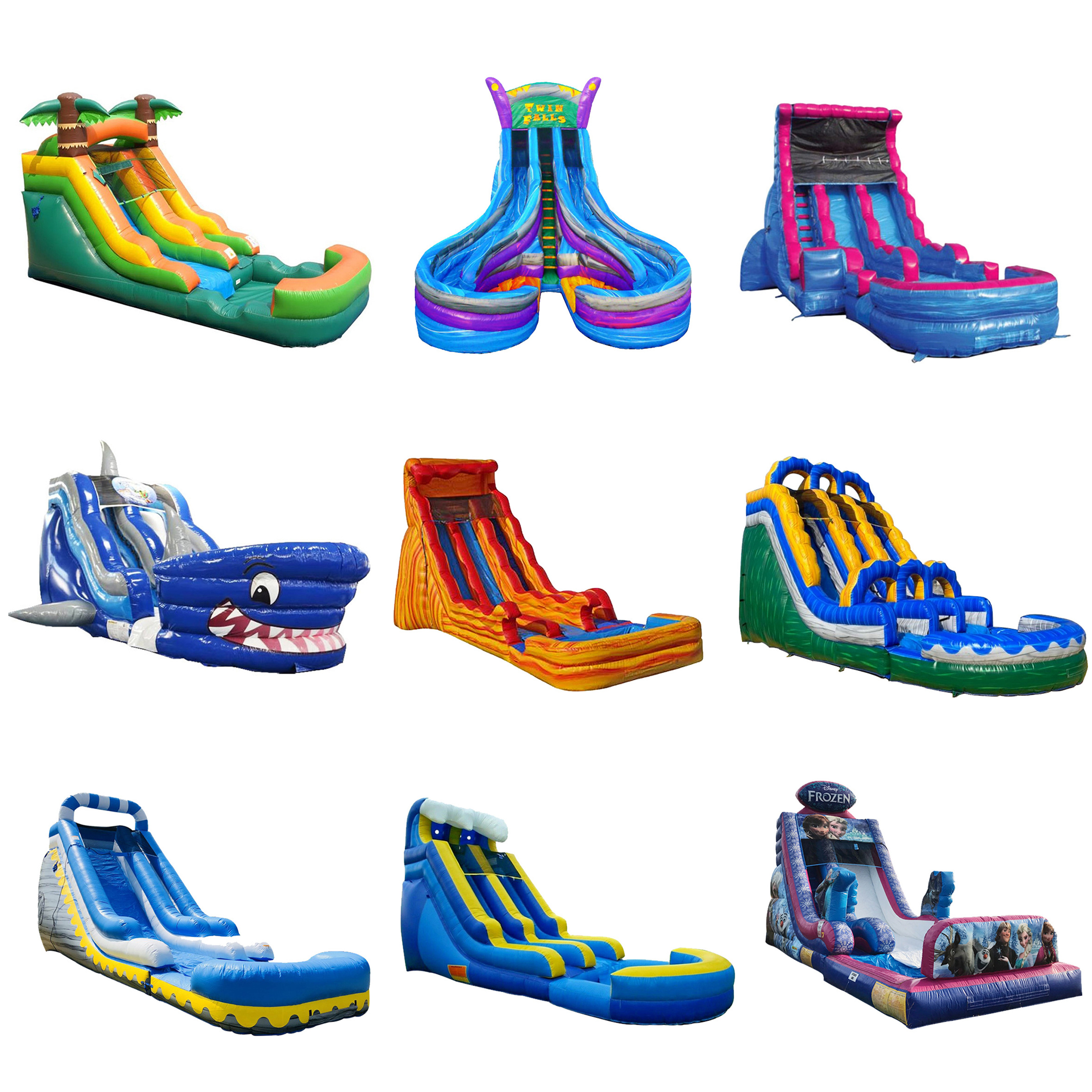 Commercial Grade Giant Inflatable Water Slide And Bounce House For Adult Bounce House Water Park Slides For Sale