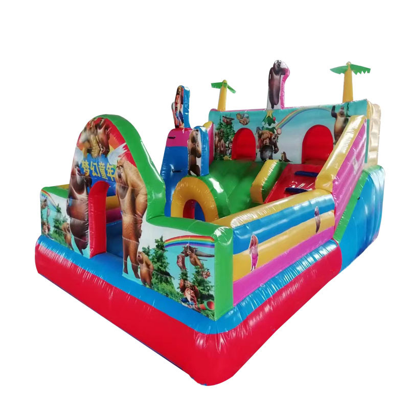 Party rent inflatable trampoline jump custom outdoor inflatable games fun castle for kids