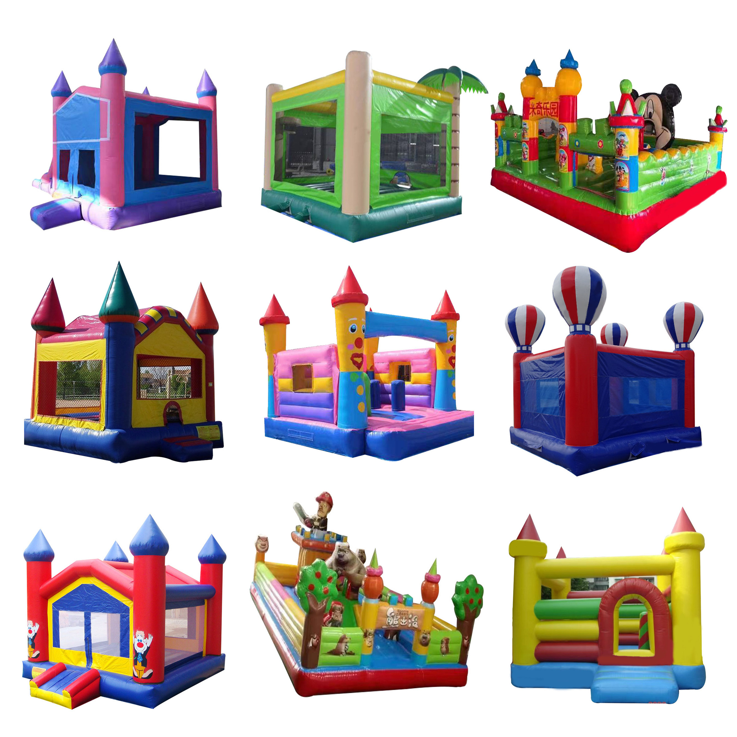 Toddler Sports Wet Dry Pvc Commercial Rental Giant Inflatable Bouncy Houses Water Slide Bounce House Jumping Castle for party