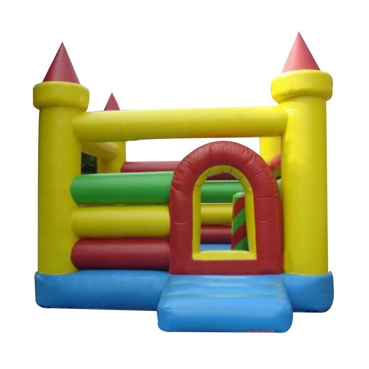 Commercial Inflatable trampoline outdoor bouncing game jumpers Slide party rental Color jumping castle children's bouncing house