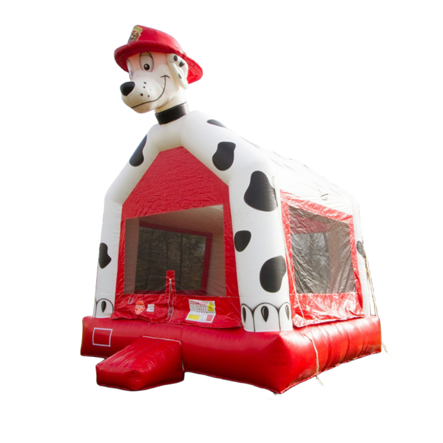 Commercial Inflatable Adult Mini Bouncy Castle Bounce House Dalmatian castle Black and white spotted dog inflatable trampoline