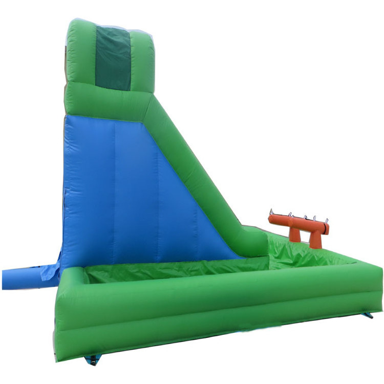 Commercial small water slides backyard rock climbing wall inflatable commercial water slide with pool for summer holiday