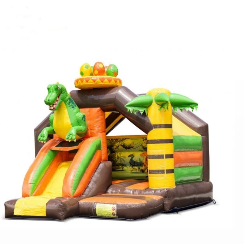 West Playland Combo Western Inflatable Cowboy Bouncer Bouncy Jumping Castle With Slide For Sales inflatable bounce house