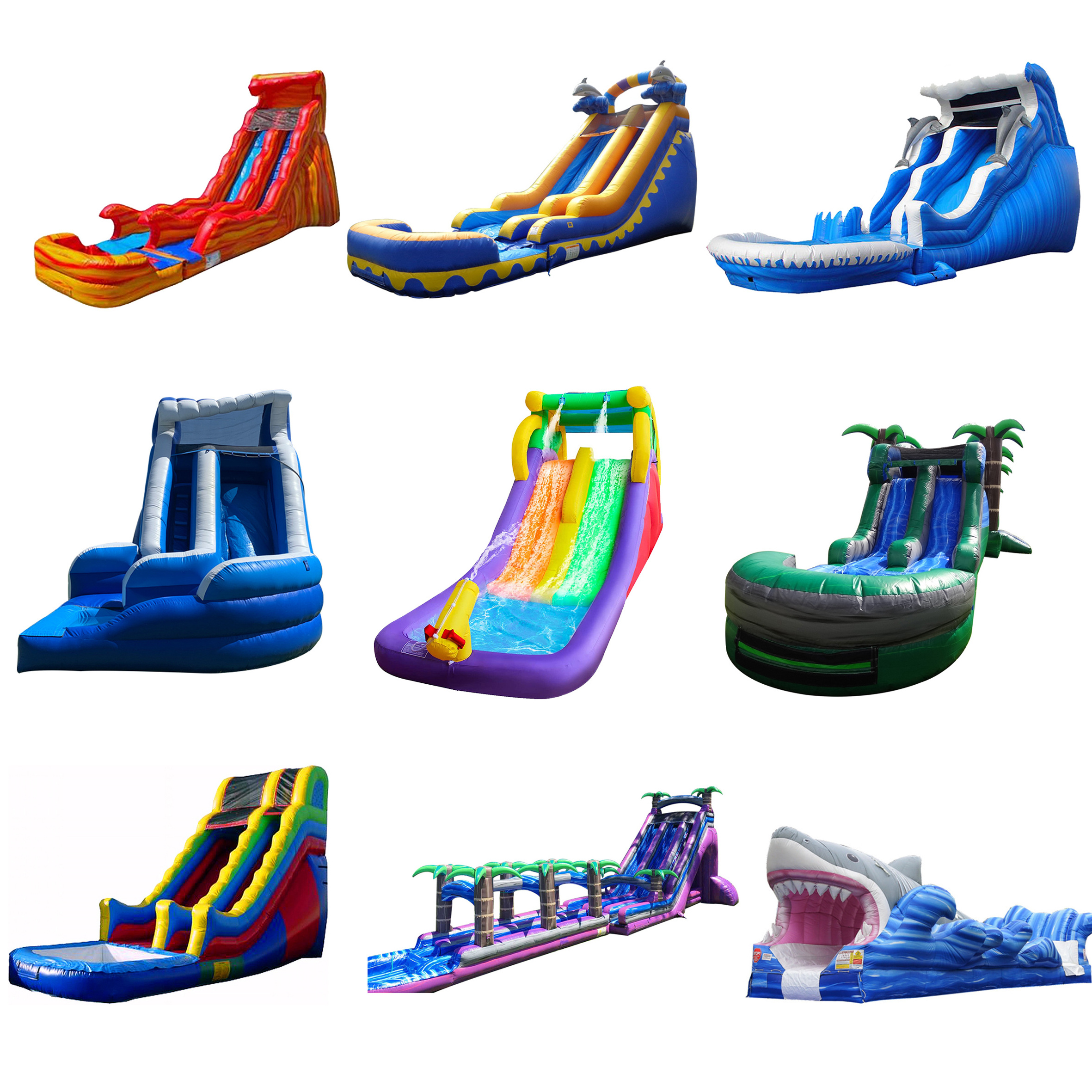 Commercial Grade Giant Inflatable Water Slide And Bounce House For Adult Bounce House Water Park Slides For Sale