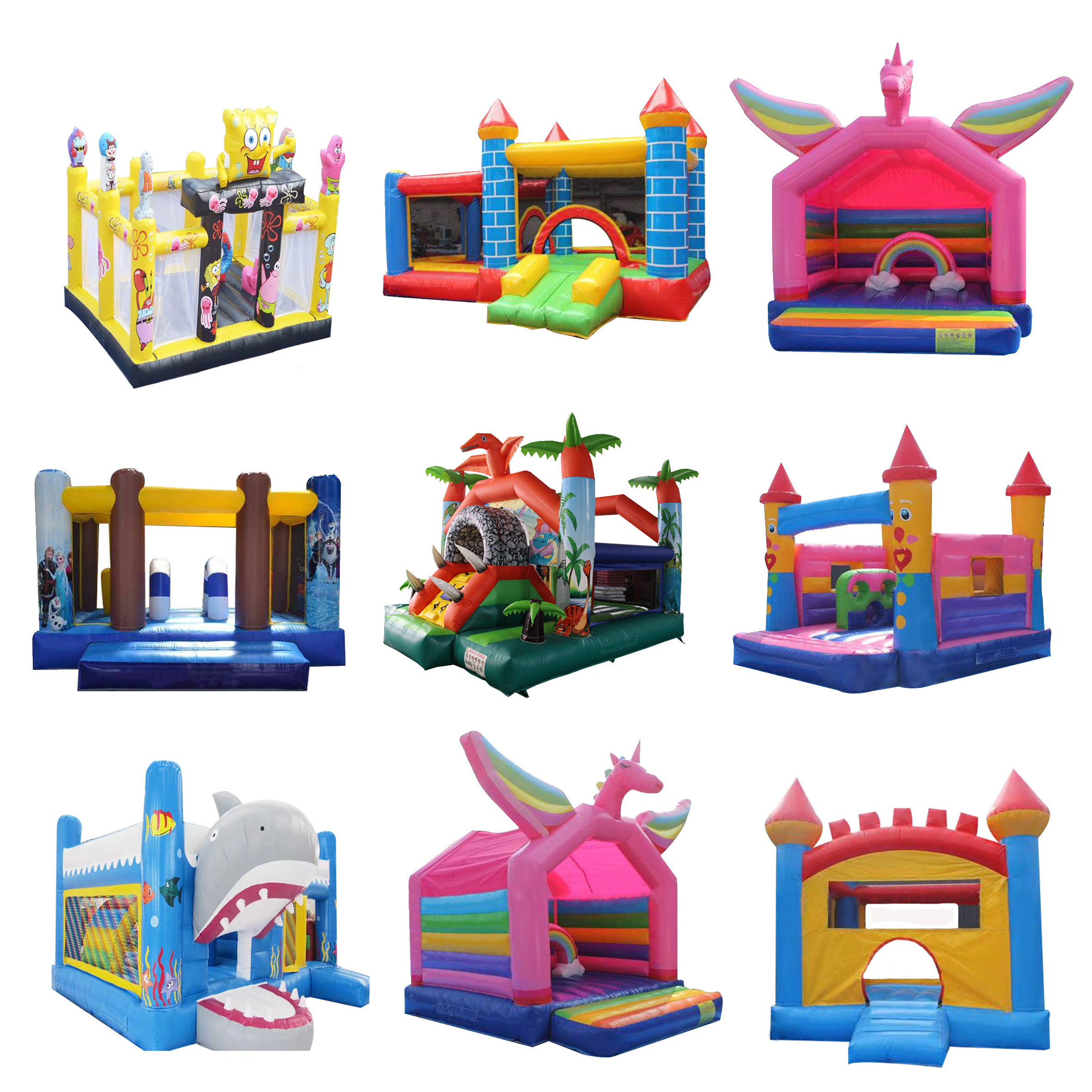 Toddler Sports Wet Dry Pvc Commercial Rental Giant Inflatable Bouncy Houses Water Slide Bounce House Jumping Castle for party