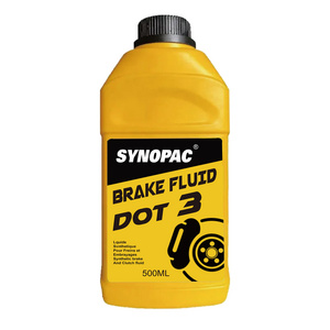 Brake Fluid DOT 3 / 4 SYNOPAC  DOT 3 Brake Oil Automobile Lubricants Made in China