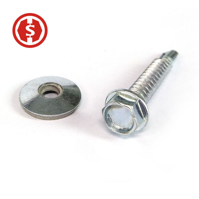 Factory customized wholesale Hex Washer Self Drilling Screws roofing metal Fastener with Bonded Washer