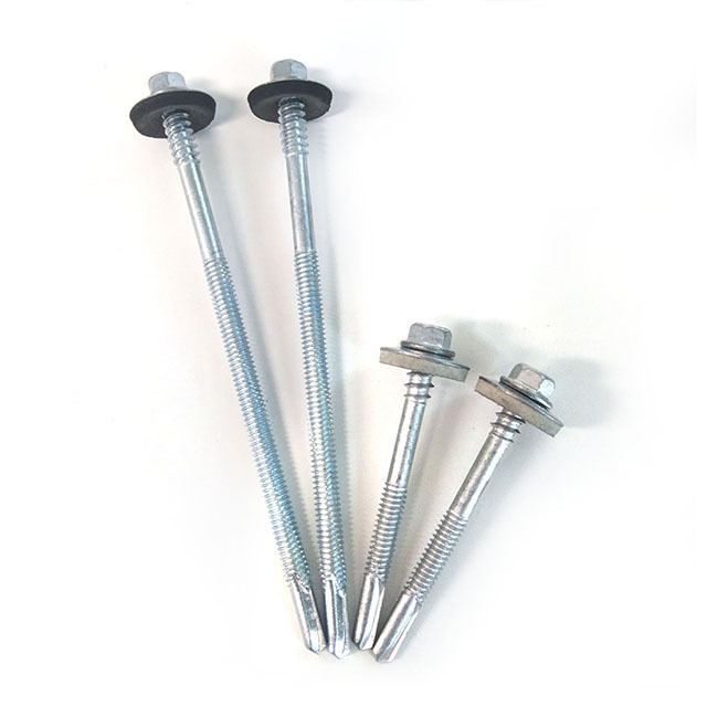 Chinese Fastener hex head SDS Screw Self Drilling Screw with EPDM Rubber Washer Roofing Screw