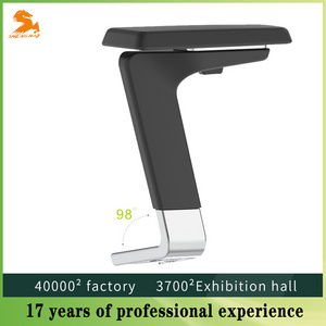 Office Chair Plastic Multi-Functional Lifting Armrest PU Surface Rotating Armrest Replacement Parts For Swivel Chairs