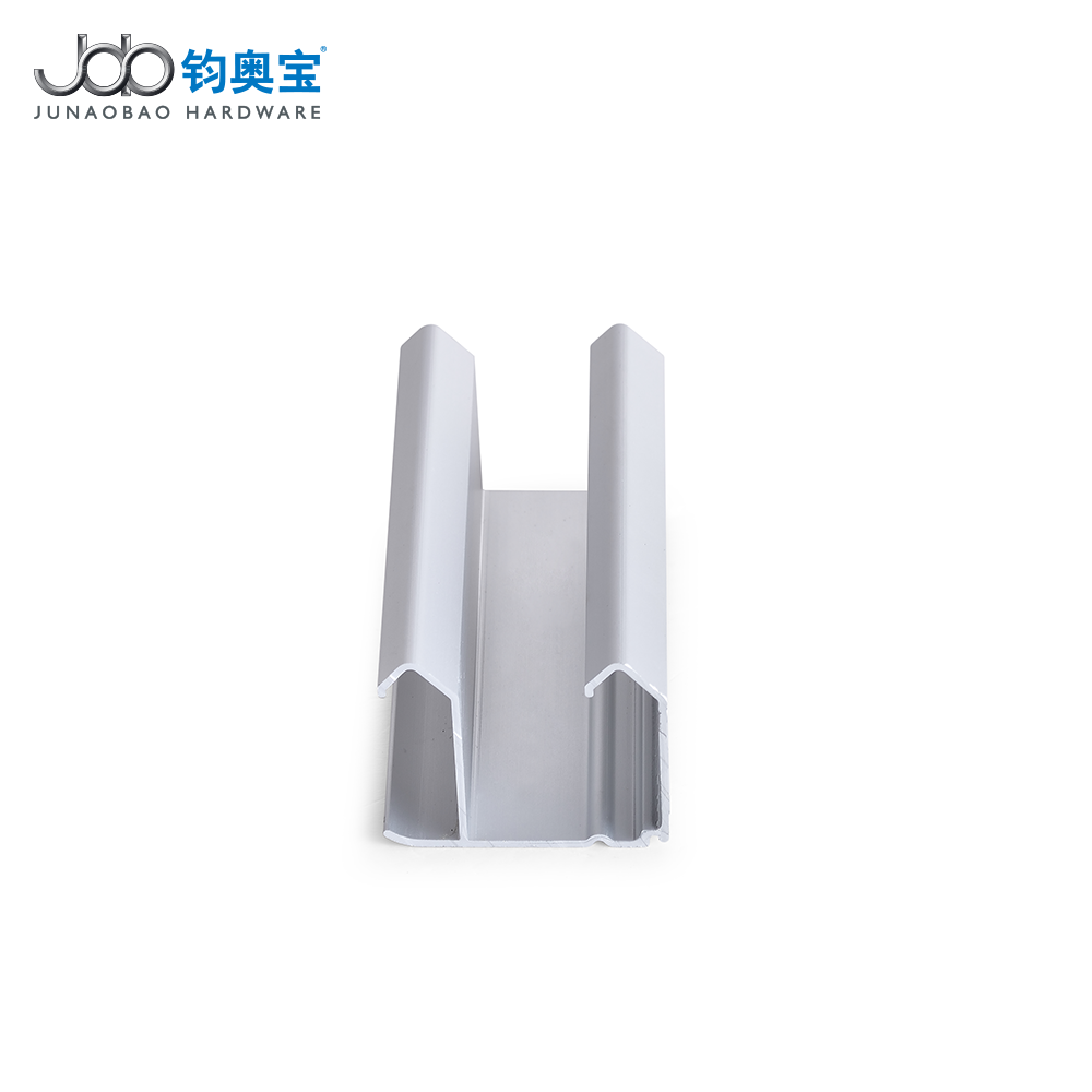 JOB sliding door hardware track rail bottom and top guide rail  aluminum profile for sliding glass door