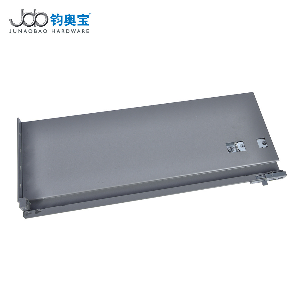 JOB High quality tandem box drawer slide metal soft close drawer slide system slim tandem box for drawer