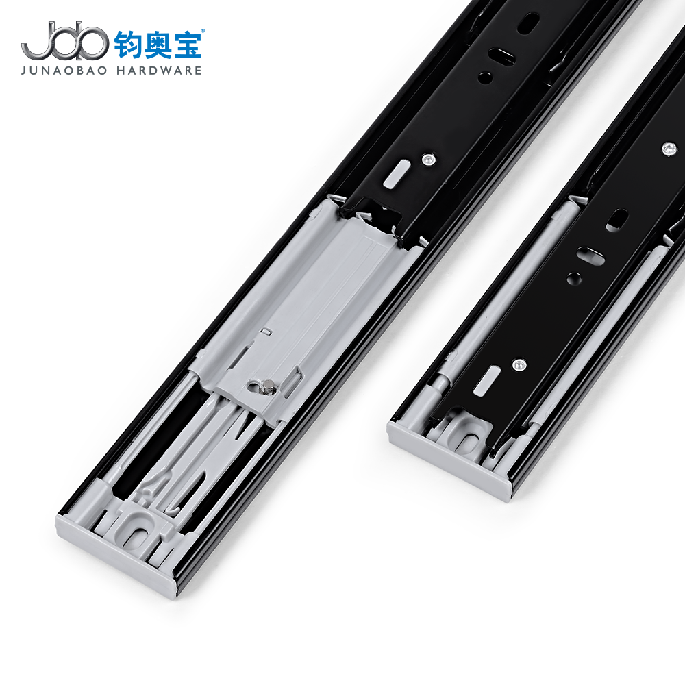 JOB 45mm Elasticity Drawer Slide Railing Stopper  Push Open Drawer Slides Runners Concealed Slide