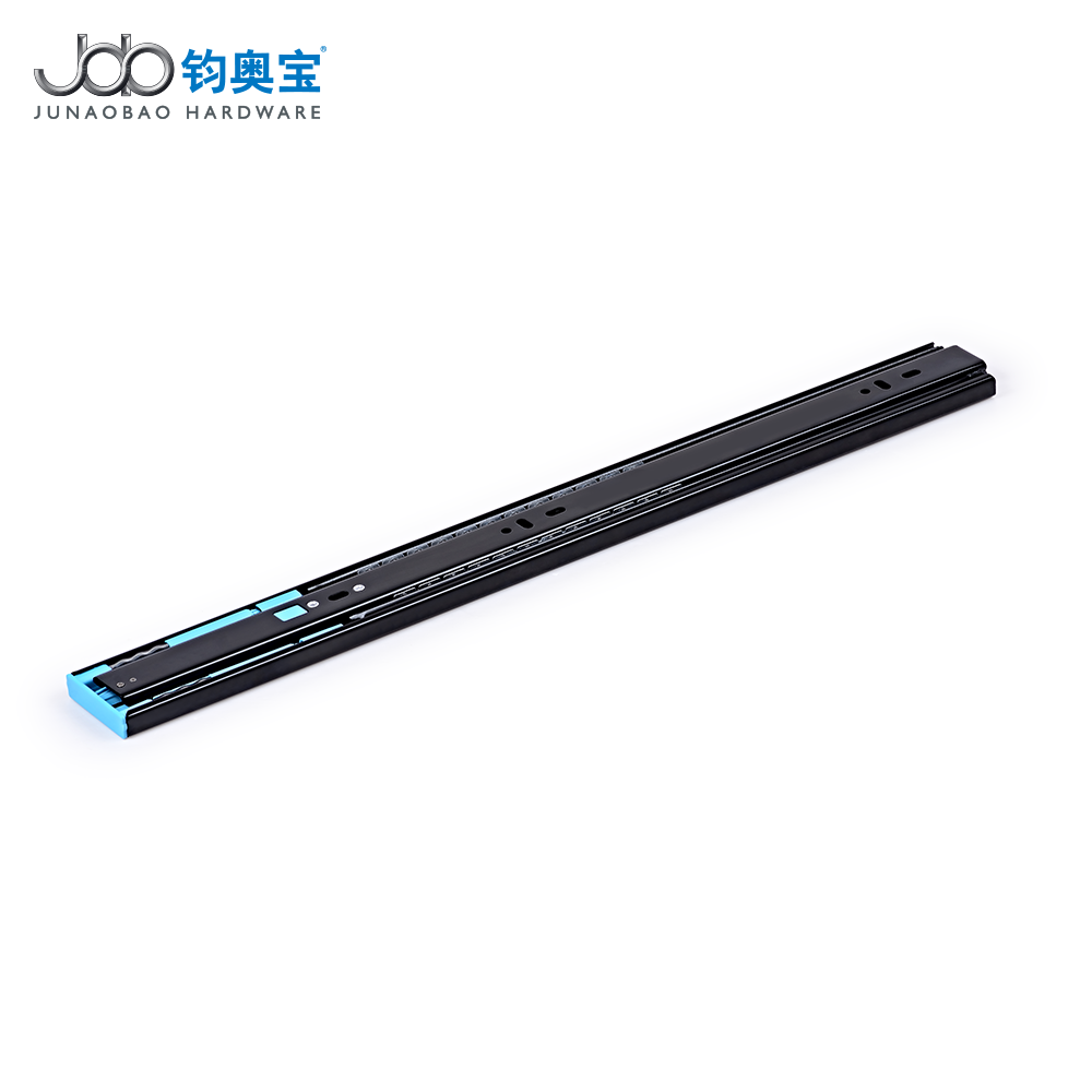 JOB Hot Sale 45mm kitchen Furniture Drawer Slide Rail drawer slider push to open Ball Bearing soft closing Drawer Slide