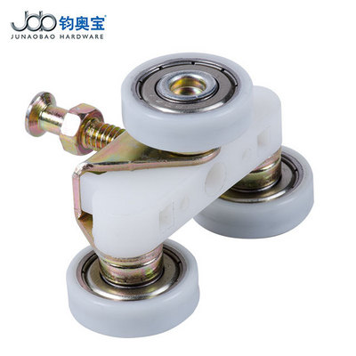 3 wheels pocket door roller sliding track system suspending sliding door roller for wooden door