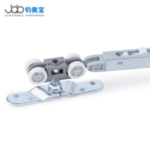 Junaobao pulley Silent nylon furniture moving wheel cabinet suspending sliding door system for kitchen