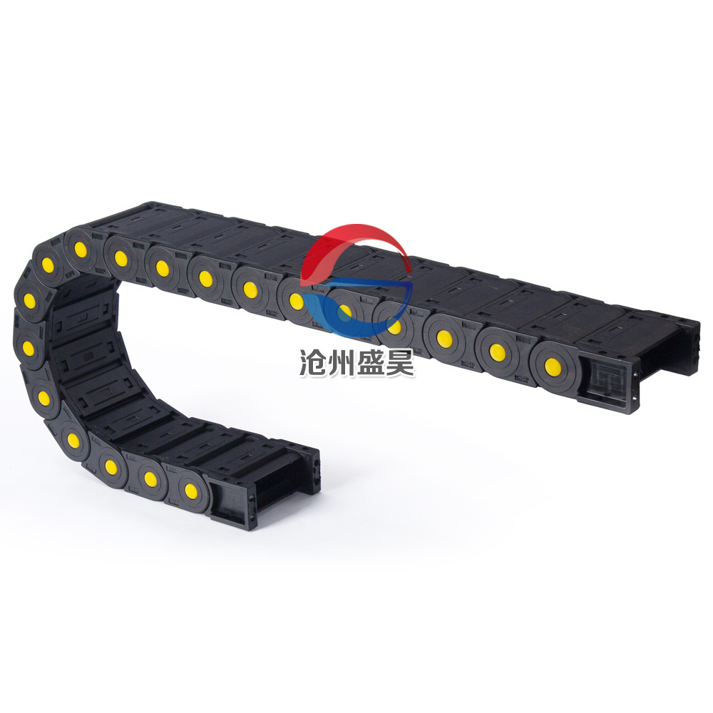 Factory supply 45 series load bearing plastic cable drag chain flexible cable tray