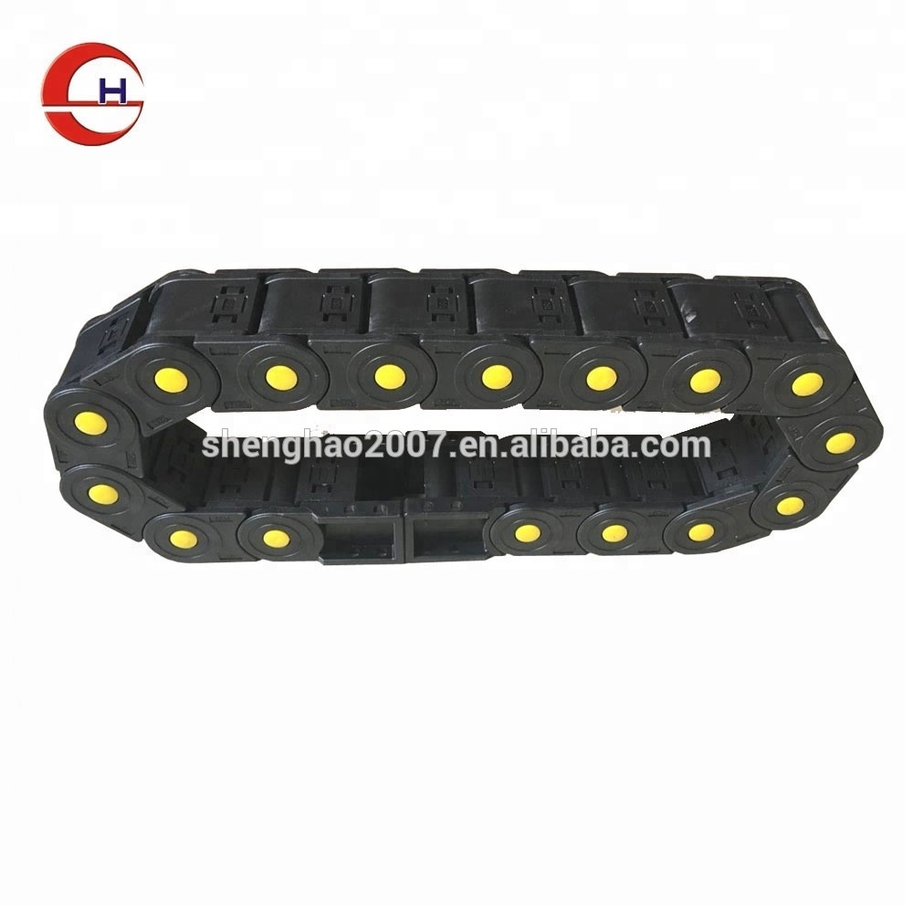 Custom-made flexible cable carrier PA66 nylon material plastic cable drag chain new design cable tray for cnc machine