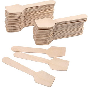 China Wholesale Biodegradable Disposable Spoons Wooden Ice Cream Spoon Making Mini Wood Spoon