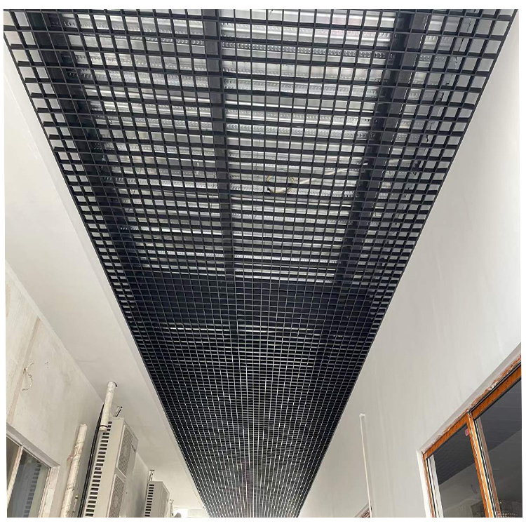 open grid aluminum suspended ceiling tile & metal aluminum suspended cell ceiling decoration