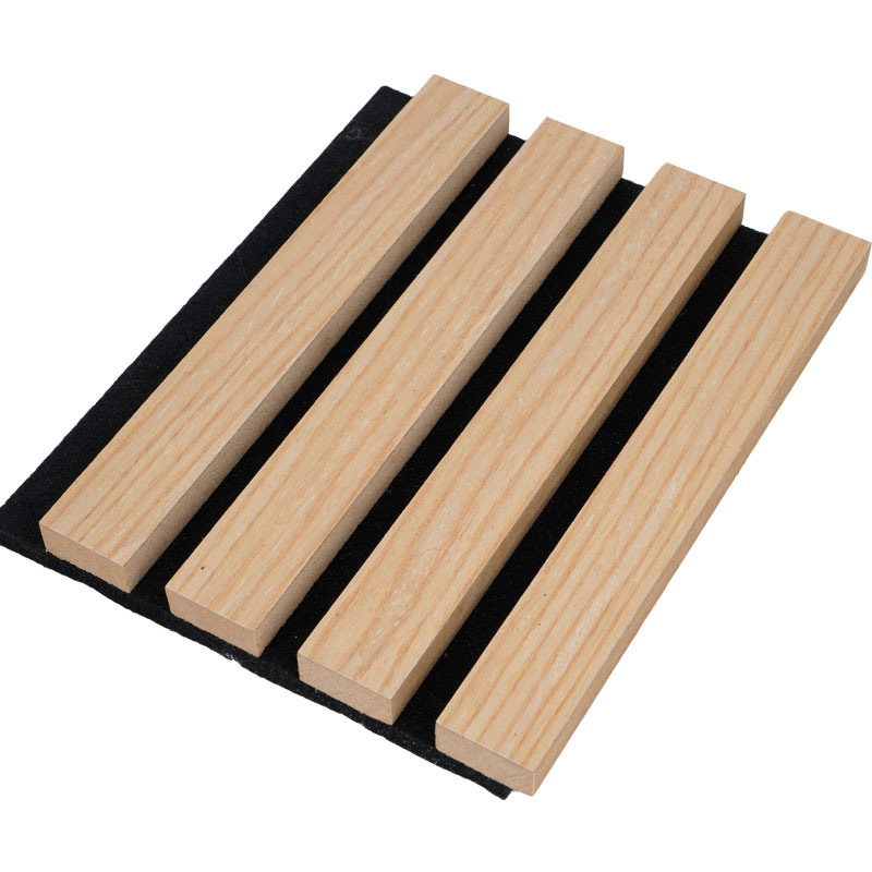 Polyester  fiber board grille acoustic material mdf wood color wall panels