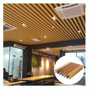 aluminum suspended ceiling decoration baffle wood ceiling metal