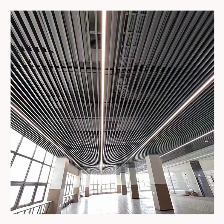 aluminum suspended ceiling decoration baffle wood ceiling metal