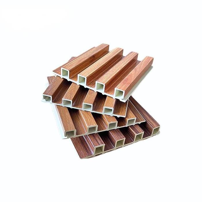 100% Waterproof Selfadhasive Wall Cladding Fluted Panel Wall Cladding Wood Pvc Wpc Interior Wall Panel