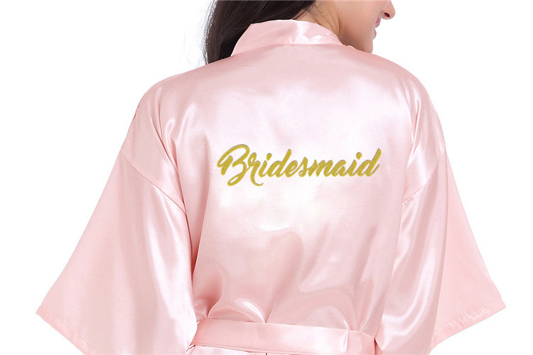 Wholesale Custom Private Logo Silk Satin Robes Women Salon irl Baby Satin Robe Mommy and me Kimono Satin Bathrobe Robes