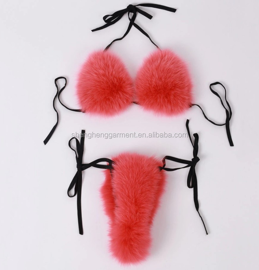 Manufacture OEM customized wholesale clothing China cheap summer sexy tops short set women fur slides Bikini