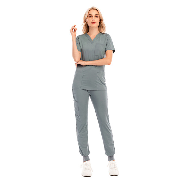 Short sleeve shirts medical designs jogger plus size hospital nursing scrubs sets nurse uniform