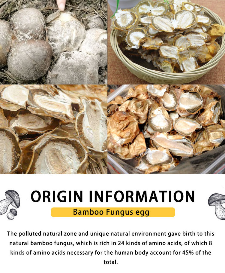 High Quality Wholesale Dried Dictyophora Mushroom Dried Bamboo fungus Dictyophora Dictyophora eggs