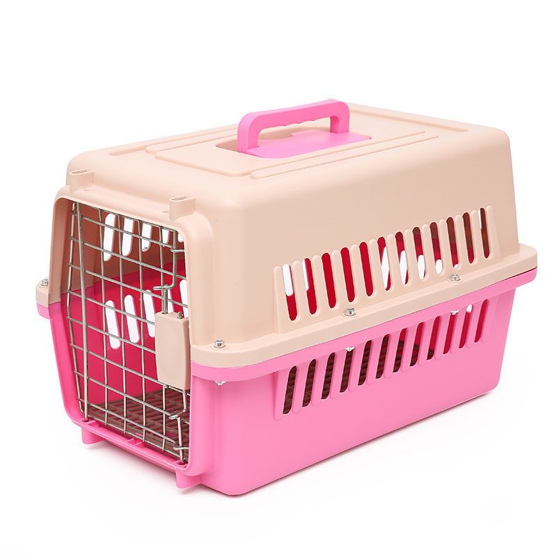 Dog Cage with Plastic Bottom Convenient Pet Carriers