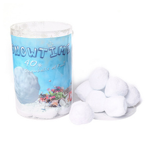 Christmas Gifts 6.5CM White Christmas Snowballs Children's Indoor Snowball Fight Snowballs Christmas Toys