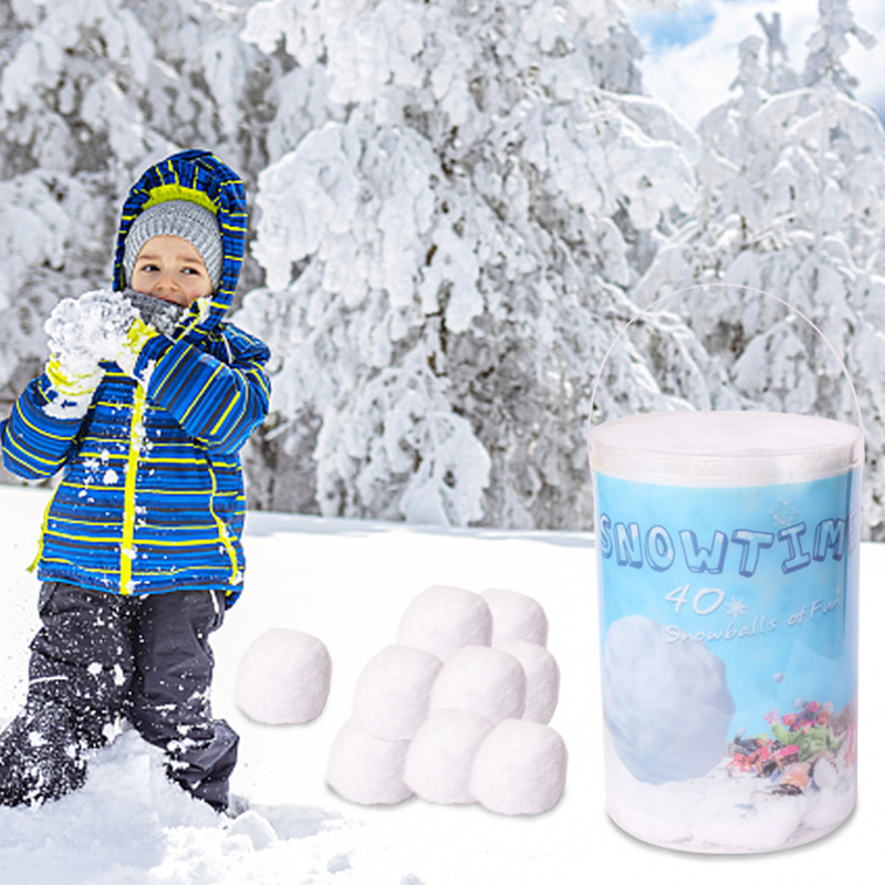 Christmas Gifts 6.5CM White Christmas Snowballs Children's Indoor Snowball Fight Snowballs Christmas Toys