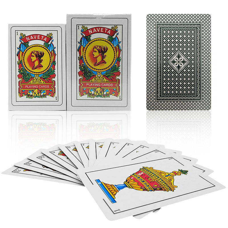 Classical Eco-Friendly Luxury Custom Logo Paper Playing Cards 54 Durable Poker Cards with Front Back Print Recyclable