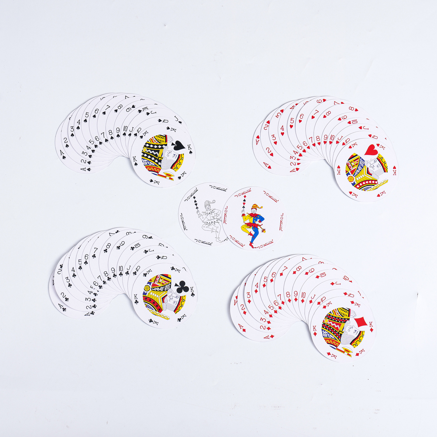 Hot Sale Custom Printed Waterproof Poker Cards 260-350gsm CMYK PVC Plastic Deck with Custom Logo  Poker Design