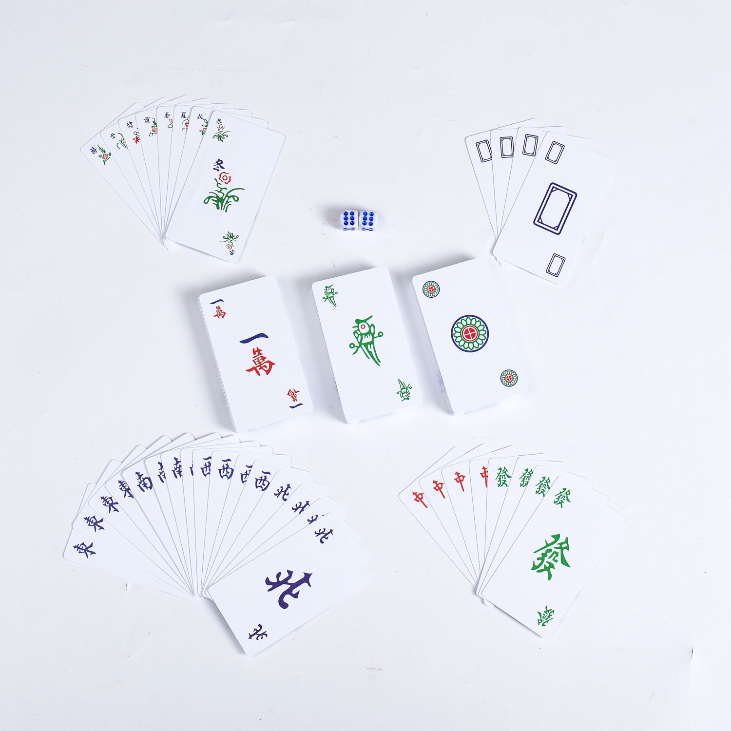 2024 Manufacturer-Recommended Collection Fun Plastic White Water Mahjong  Poker Combination  Playing Cards Enthusiasts