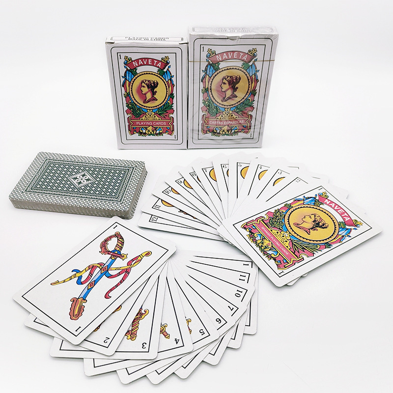 Classical Eco-Friendly Luxury Custom Logo Paper Playing Cards 54 Durable Poker Cards with Front Back Print Recyclable