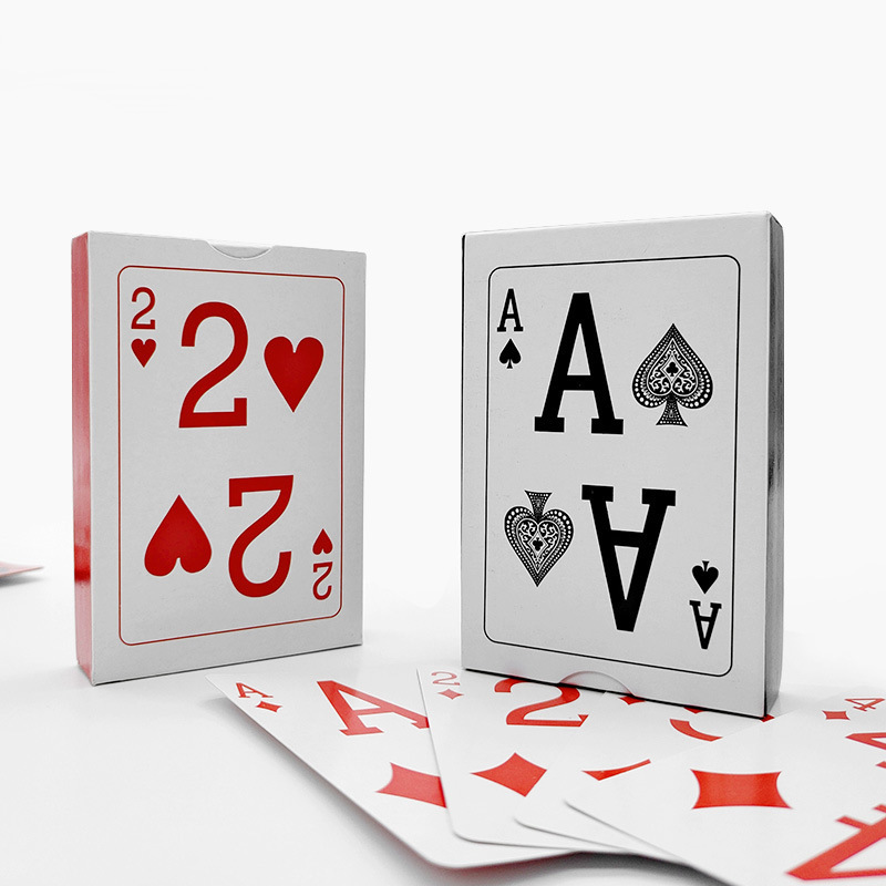 Waterproof Gold Poker Playing Card with Sublimation Box Custom Printed Logo  Front  Back PVC Plastic  Game Enthusiasts