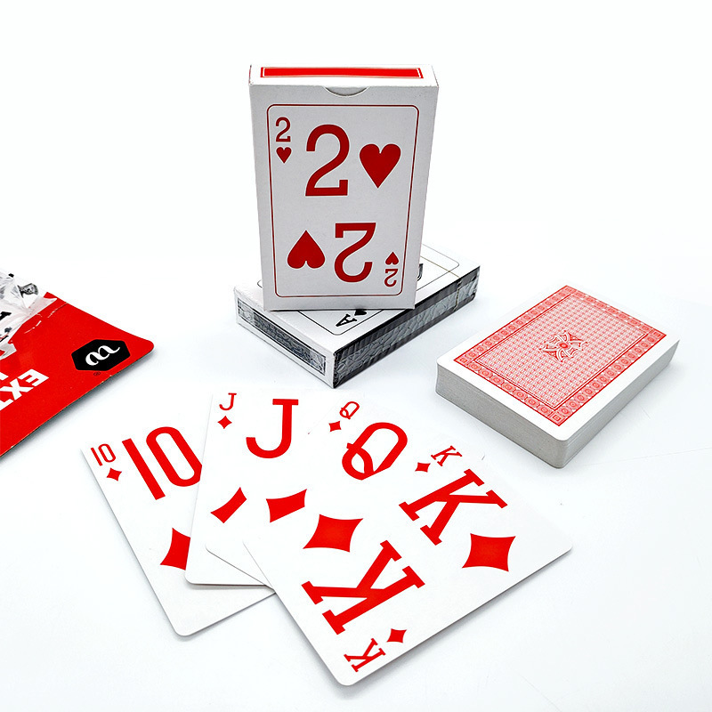 Waterproof Gold Poker Playing Card with Sublimation Box Custom Printed Logo  Front  Back PVC Plastic  Game Enthusiasts